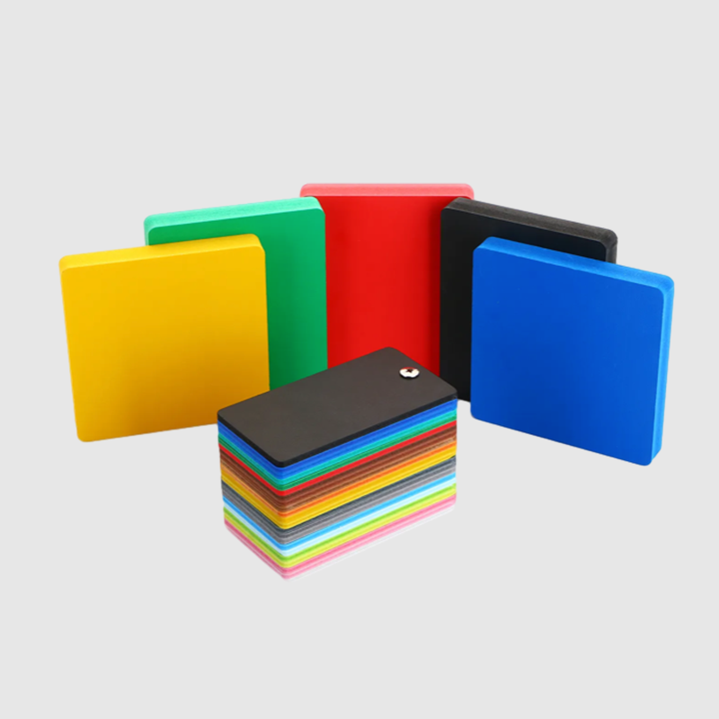 Cores de decoração interna folhas plásticas de placa de espuma PVC